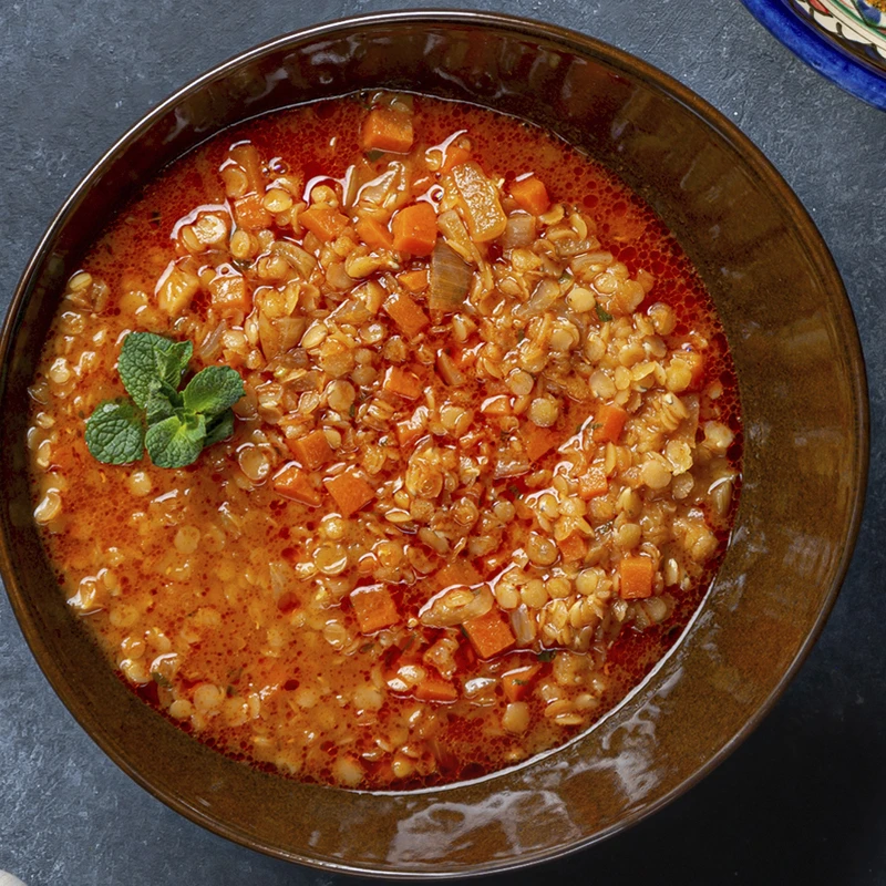 Турецкий пряный чечевичный суп