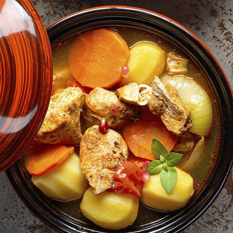 Тажин с курицей