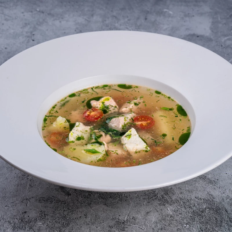 Уха из трех видов рыб 