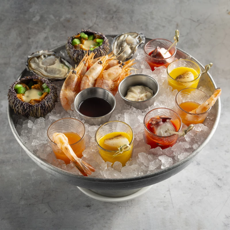 Сет из морепродуктов на льду