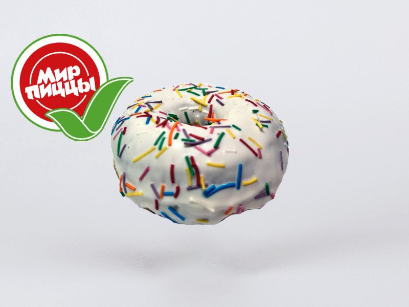 Донат с ванилью