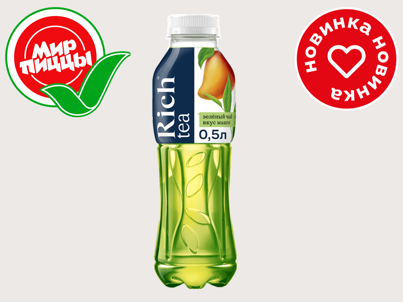Чай Rich зеленый с манго 0,5 л