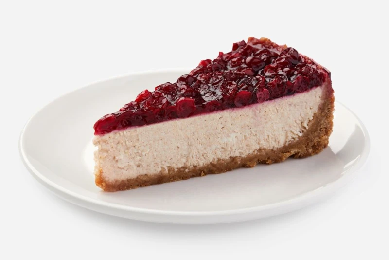 Чизкейк имбирный пряник с брусникой