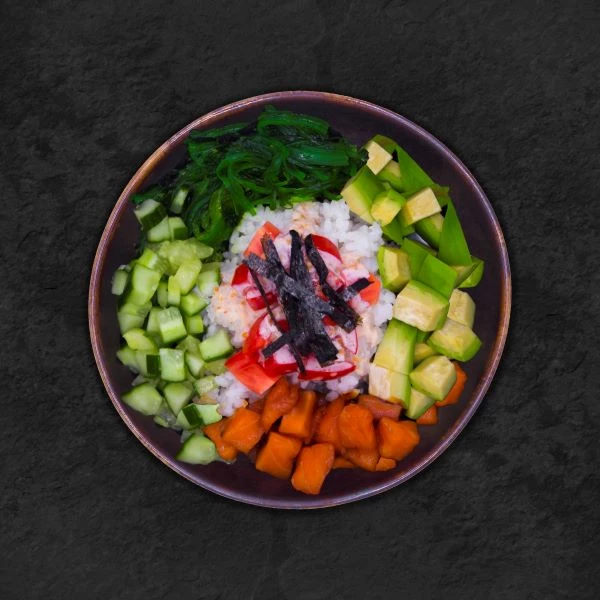 Поке с лососем 