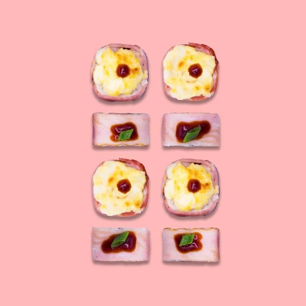 С беконом(Беканайзер) ролл