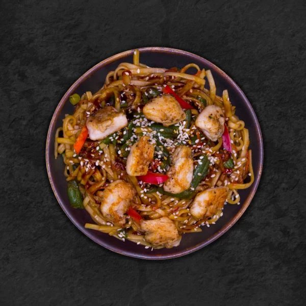 Вокк с куриным филе