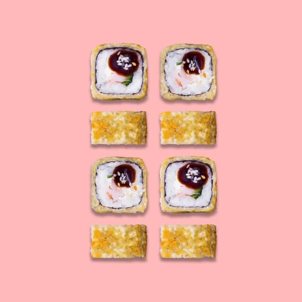 Ролл с креветкой(Эби фурай)*