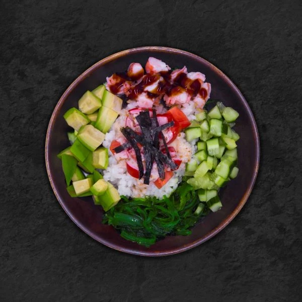 Поке с креветками 