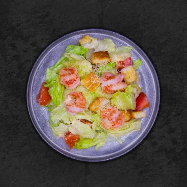 Салат "Цезарь с креветкой"