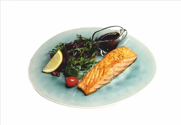 Стейк сёмга на гриле