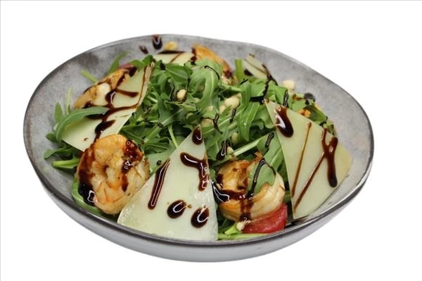 Руккола с креветками