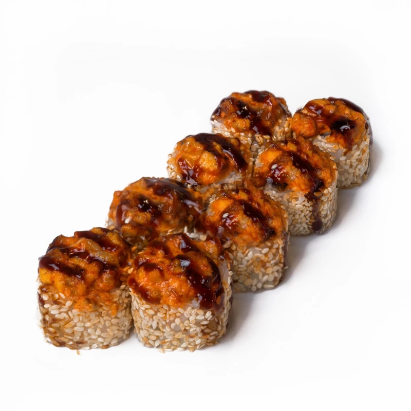 Запечённый с лососем и угрём