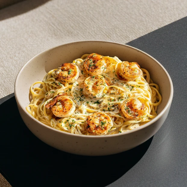 Spaghetti Creamy Shrimps