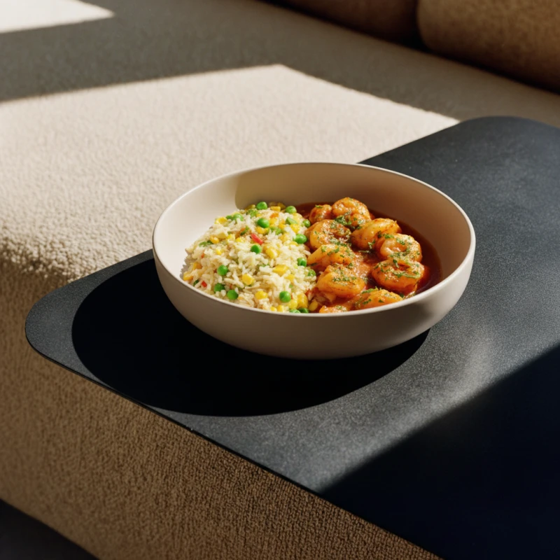 Thai Red Curry Prawns & Veg Fried Rice Bowl