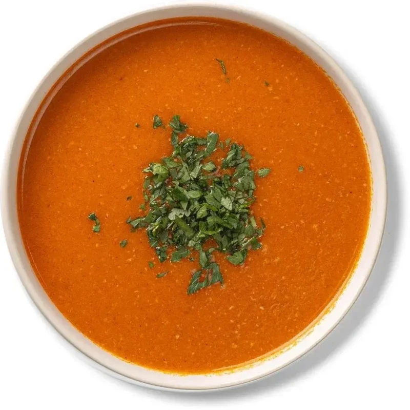 Tomato turkey bacon soup