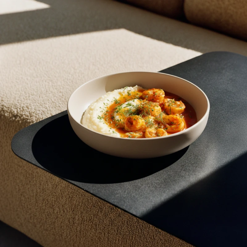 Thai Red Curry Prawns & Mashed Potato Bowl