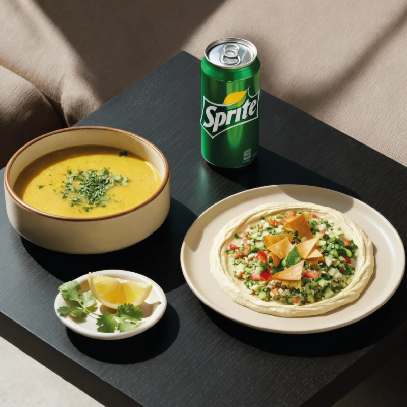 Lentil Soup & Hummus Tabouleh Combo