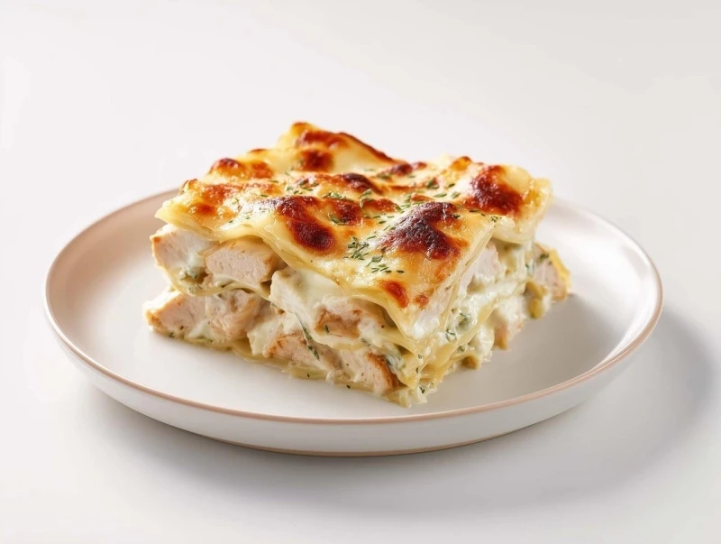 Creamy Baked Chicken Lasagna