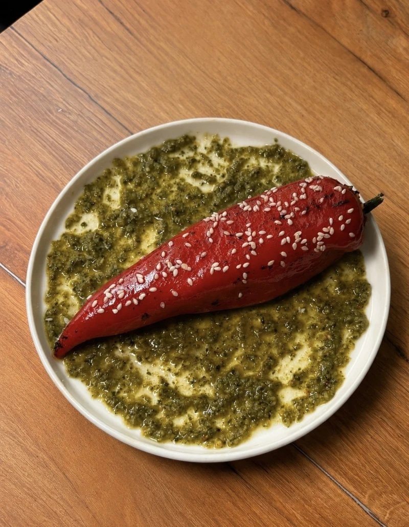 Перец Рамиро с сырной начинкой по рецепту Майкла Мизари