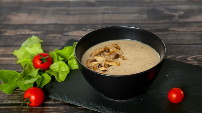 Крем суп грибной