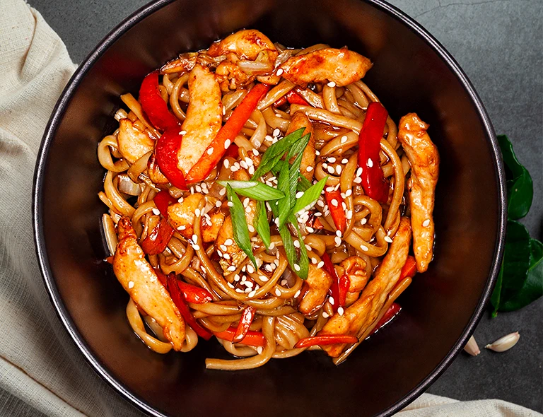 Лапша цыпленок терияки