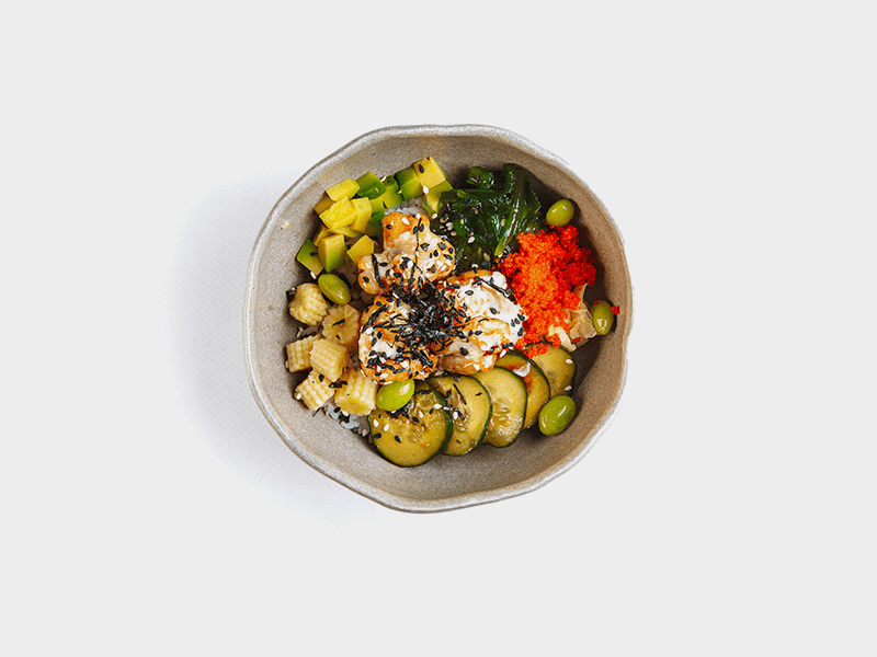 Поке с креветкой