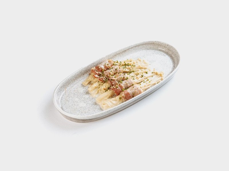 Сырные эноки с беконом 180 гр