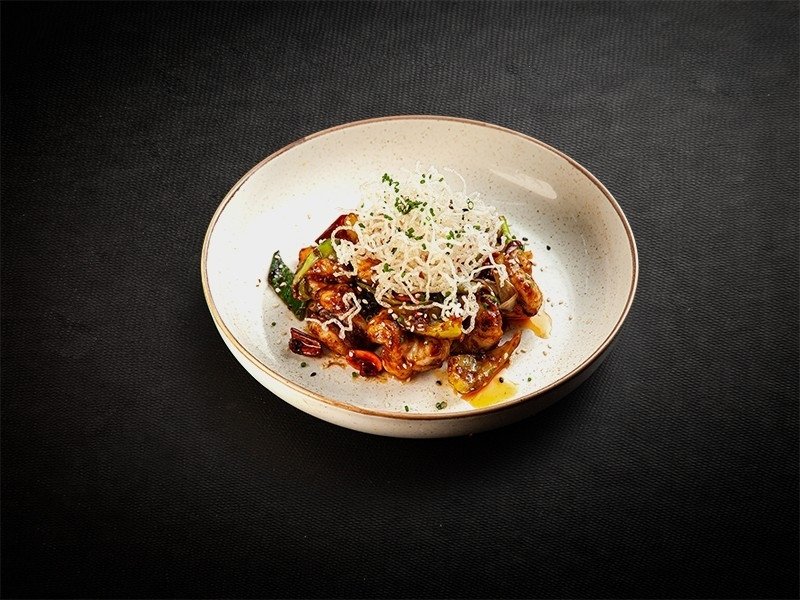 26 Кунг Пао с тигровыми креветками 250 гр