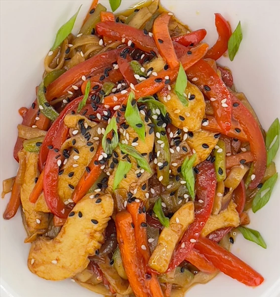 Удон с курицей