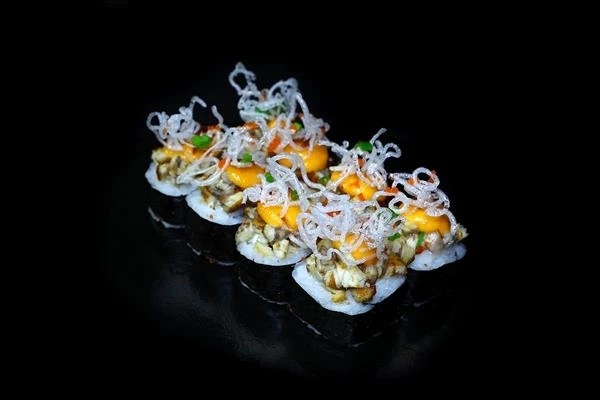 Запеченный ролл с угрем и сливочным сыром (8 шт) 