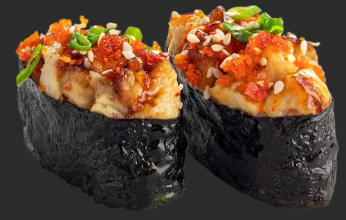 Запеченный гункан с угрем