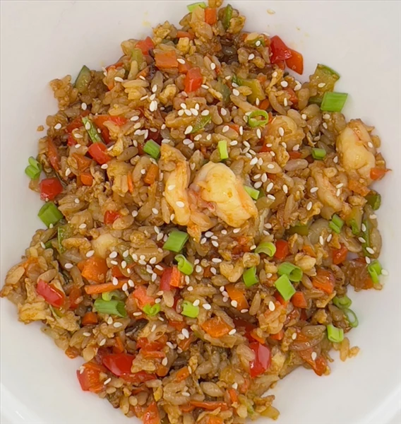 Тяхан с креветкой