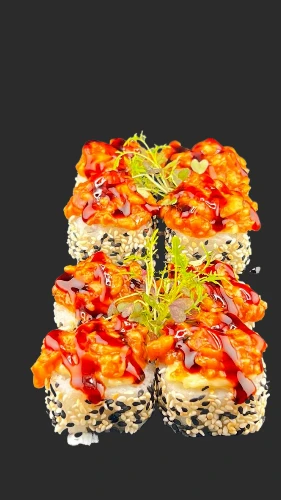 Запеченный ролл Лосось.