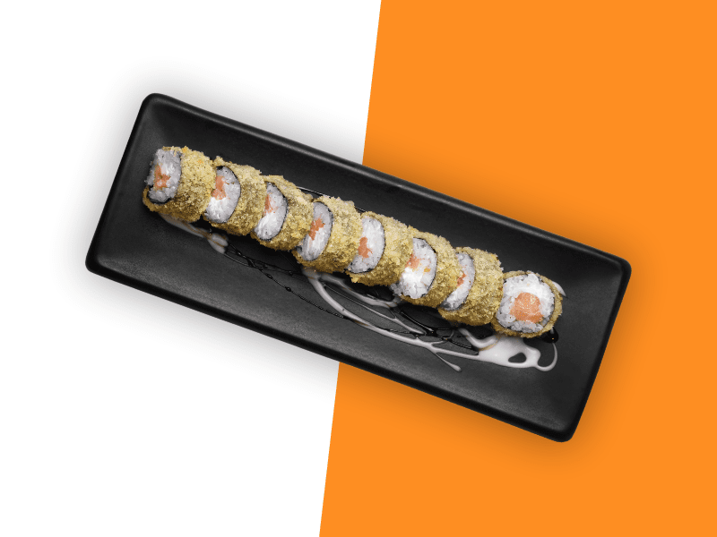 Сяке темпура ролл