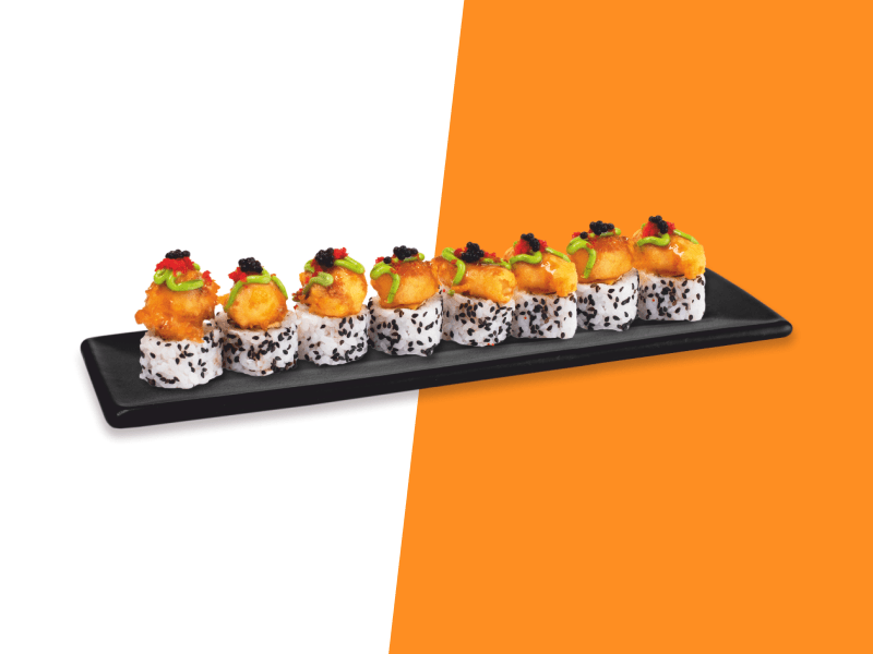 Ролл с креветкой темпура