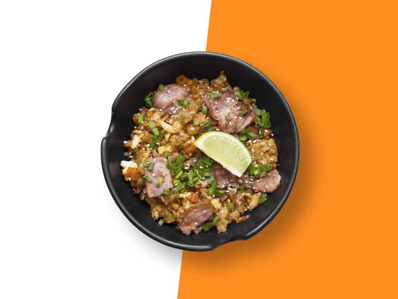 Рис с беконом