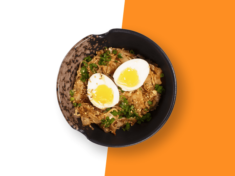 Удон кимчи бекон