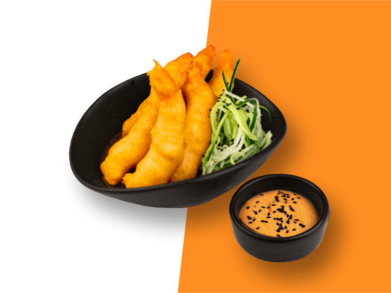 Креветки темпура