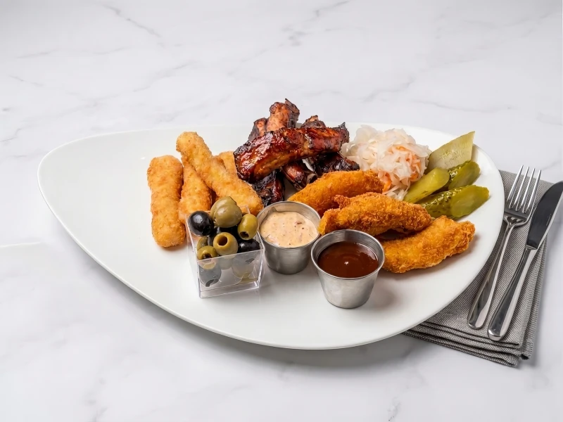 Пивная тарелка с ребрышками