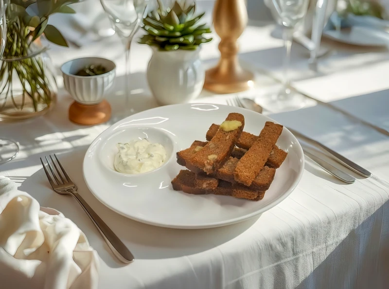 Гренки чесночные