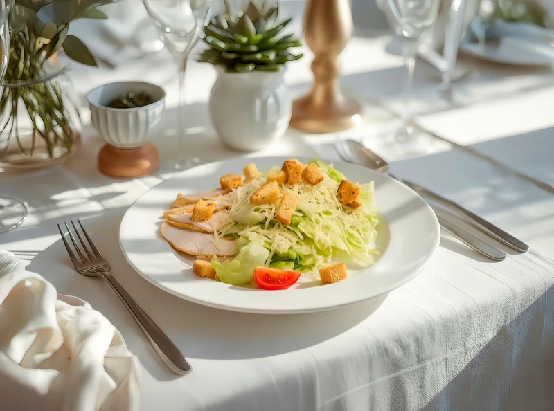 Салат "Цезарь с курицей"