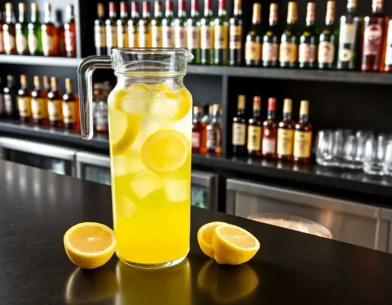 Лимонад Лимон базилик