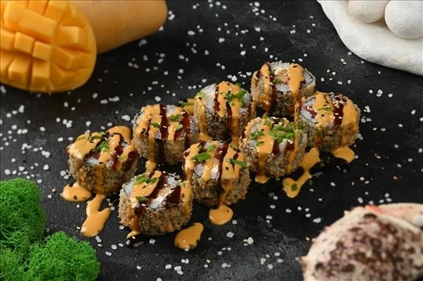 Жареный с тунцом манго терияки