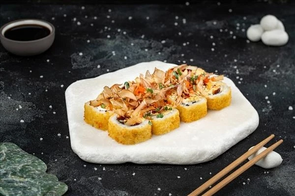 Темпура с угрем и креветкой