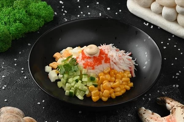 Салат с камчатским крабом