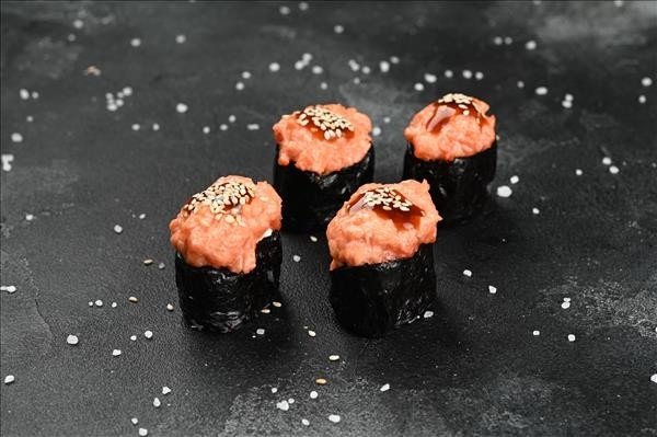 Сет гункан запеченый с лососем