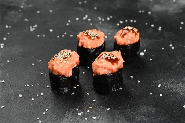 Сет гункан запеченый с лососем