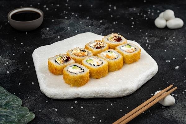 Жареный с угрем