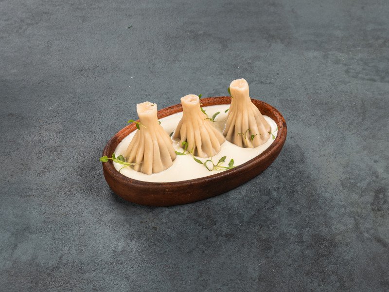 ХИНКАЛИ ПАТАРА С КУРИЦЕЙ И ГРИБАМИ