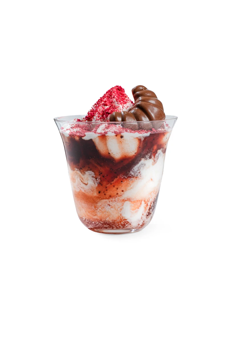 МОРОЖЕНОЕ МАЛИНА-КЛУБНИКА 250мл (кофейня)